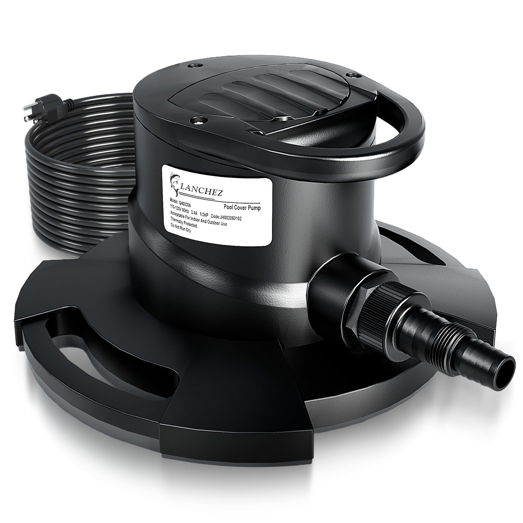 【仮2】SUページ LANCHEZ 1/2HP Automatic Swimming Pool Cover Pump, 2250GPH
